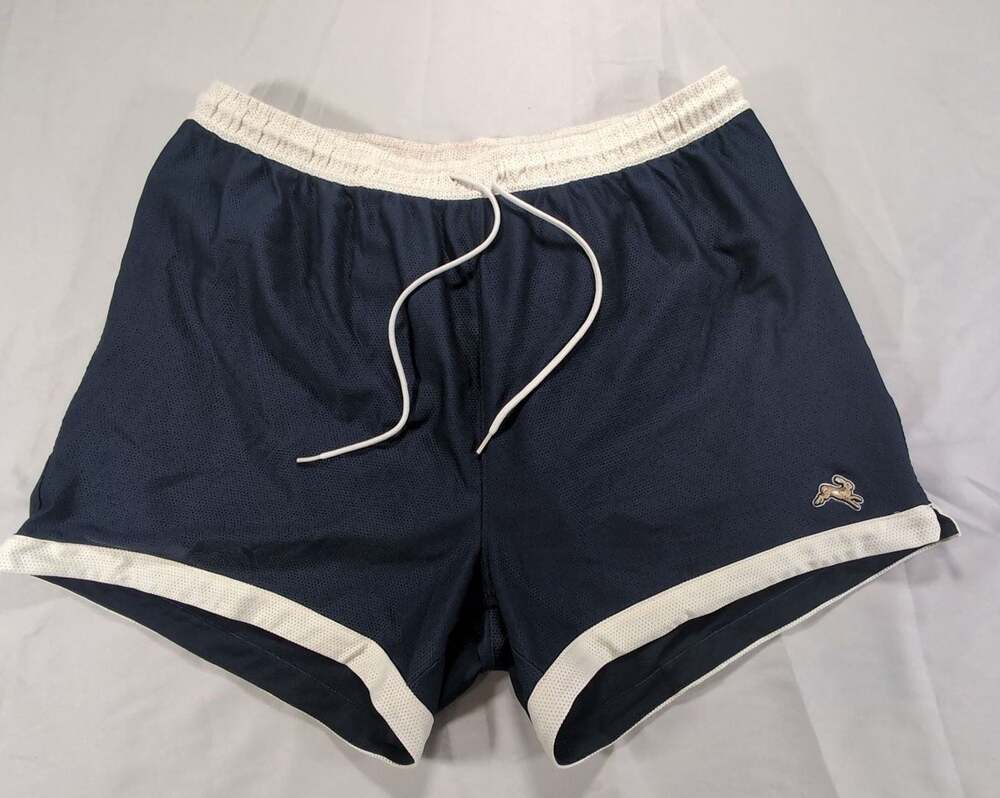 Tracksmith Men's Van Cortlandt Grand Shorts Navy Ivory Size L